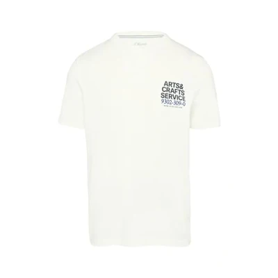 Afbeelding van T shirt met print op de voorkant, 01d2, L
