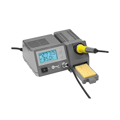Afbeelding van Fixpoint 51098 Digitaal soldeerstation EP5/48W digitale soldeerboutset/instelbare temperatuur 150 450 graden/fijne soldeerpunt/soldeerstation met LCD display