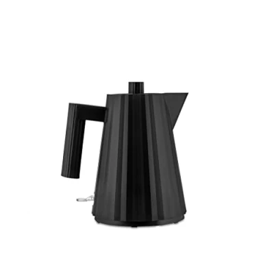 Afbeelding van Alessi Plissé MDL06/1BUK Design waterkoker, thermoplastisch hars, 2400 W, 100 cl, zwart