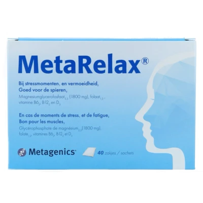 Afbeelding van 2x Metagenics Metarelax Zakjes 40 sachets