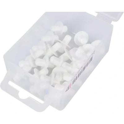 Afbeelding van Deltafix Plankdragers Plastic 10x5mm Wit 24 Stuks