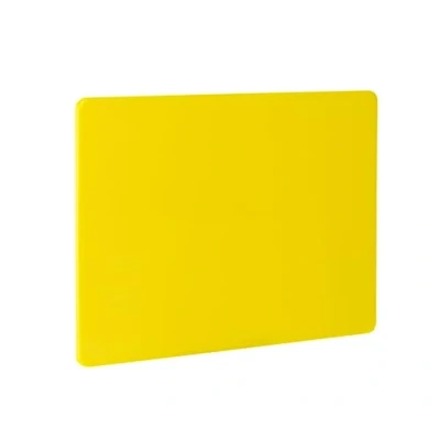 Afbeelding van HENDI Snijplank, HACCP, tweezijdig te gebruiken, glad, minimaliseert het bot worden van messen, GN1/2, 325x265x(H)10mm, LPDE kunststof, geel