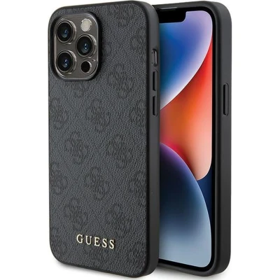 Afbeelding van Guess 4G Back Case Geschikt voor Apple iPhone 15 Pro Max (6.7&quot;) Grijs