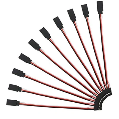 Afbeelding van YIXISI 10 Stuks 150mm Servo Verlengkabel Looddraad, JR Stijl Servokabels, 3 Pins 22AWG 60 Kernen Draad Man vrouw Futaba voor Afstandsbediening Vliegtuigen