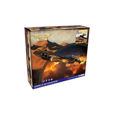 Afbeelding van Corgi AA36714 Junkers Ju 88C 6, R4+HH, Gerhard Böhme modelvliegtuig Diecast vliegtuigen en vliegtuigmodellen voor kinderen vanaf 6 jaar, gegoten vliegtuig, speelgoedvliegtuigen, cadeau jonge