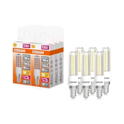 Afbeelding van OSRAM LED SPECIAL T SLIM DIM / lamp: E14, dimbaar, 7 W, vervanger voor 60 helder, warm wit, 2700 K Verpakking van 6