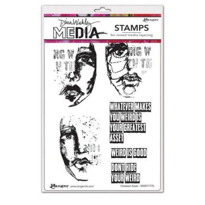 Afbeelding van Ranger Dina Wakley Media Stamps Greatest Asset MDR77770 (10 21)