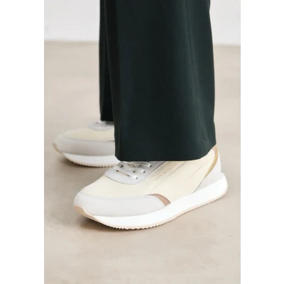 Afbeelding van Tommy Hilfiger Essential Runner Sneakers laag, Dames, Maat: 40, Claystone Leer en textiel