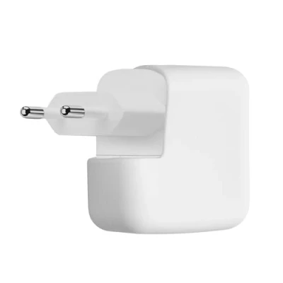 Afbeelding van kwmobile Beschermhoesje voor oplader compatibel met Apple 35W Dual USB C Power Adapter Siliconen cover case in wit