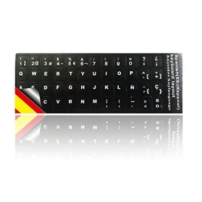 Afbeelding van LEDELI toetsenbordsticker, toetsenbordsticker voor pc, laptop, notebook, computertoetsenborden (Spaanse lay out)