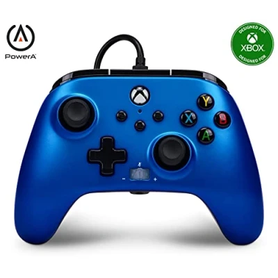 Afbeelding van PowerA Enhanced Bedrade Controller voor Xbox Series XS Blauw/Sapphire Fade