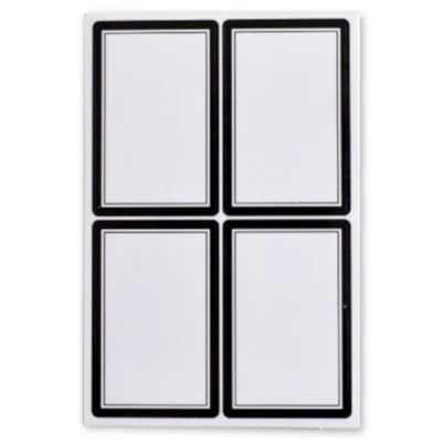Afbeelding van Soho Schooletiketten 35 X 52 Mm Wit/zwart 5 Vellen à 4 Stuks