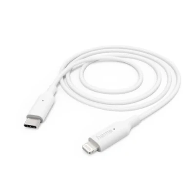Afbeelding van Hama USB laadkabel 2.0 Apple Lightning stekker, C stekker 1.00 m Wit 00201598