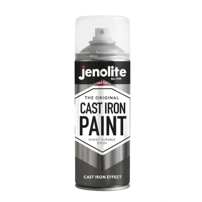Afbeelding van JENOLITE Gietijzeren Effect Spray Paint Creëert look en feel van echt gietijzer op de meeste oppervlakken 400ml