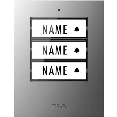 Afbeelding van m e modern electronics 41306 Zender voor Draadloze deurbel Verlicht, Met naambord