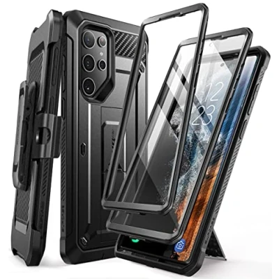 Afbeelding van Supcase Backcase hoesje Geschikt Voor Samsung Galaxy S22 Ultra Met en zonder screen protector