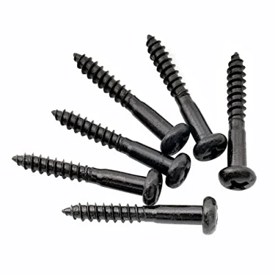 Afbeelding van Musiclily Ultra 3,5x25mm Roestvrij Staal Pan Kop Schroeven voor Strat stijl Elektrische Gitaar Tremolo Brug, Zwart (6 stuks)