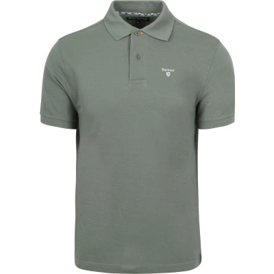 Afbeelding van Barbour Tartan Pique Polo Vintage Groen maat XXL heren met Modern fit Pasvorm Katoen Suitable Herenkleding Poloshirt
