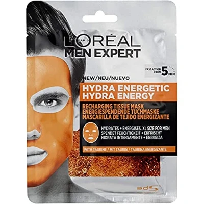 Afbeelding van 1+1 gratis: L&#039;Oréal Men Expert Hydra Energetic Gezichtsmasker