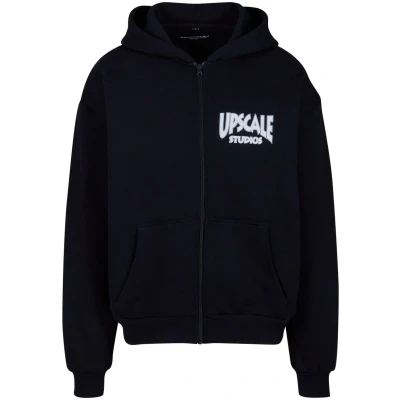 Afbeelding van Upscale by Mister Tee Unisex Studios Sweater met rits, Maat: Medium, Black