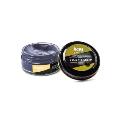 Afbeelding van Kaps Schoencreme schoensmeer verzorgt het leer en geeft glans (123) Paars 50ml