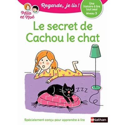 Afbeelding van Regarde, je lis avec Noé et Mila lecture CP Niveau 3 le secret de Cachou chat: (4)