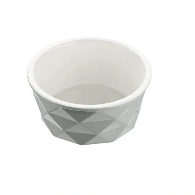 Afbeelding van HUNTER EIBY keramische bakje, voer en drinkbak, antislip, 1100 ml, grijs