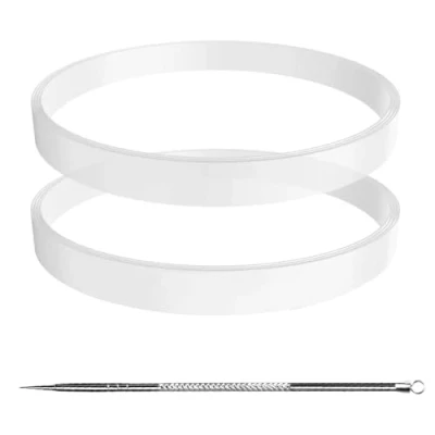 Afbeelding van Set van 2 rubberen reserveafdichtingen, afdichtingen, wit, O ring voor Nutri Ninja Mixer Auto iQ BN495EU BN750EU BN800EU CB350EU BL450EU BL492EU BL480D BL682EU (Φ10 cm)