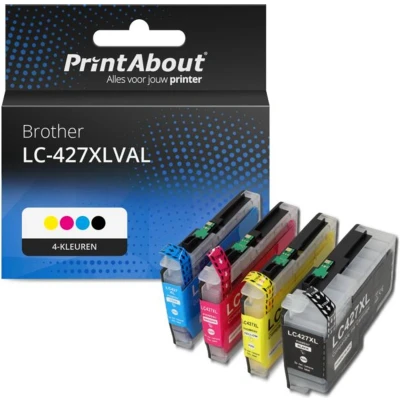 Afbeelding van Huismerk Brother LC 427XLVAL Inktcartridge 4 kleuren Voordeelbundel Hoge capaciteit