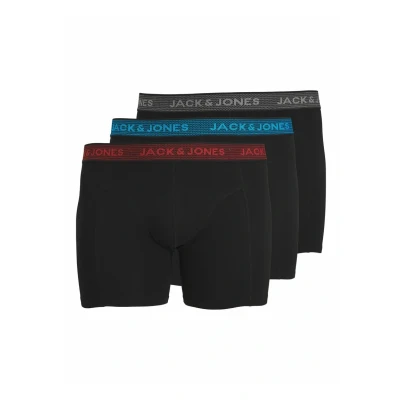 Afbeelding van Jack &amp; Jones Jacwaistband Trunks 3 PACK Onderbroeken, Heren, Maat: 6XL, Asphalt