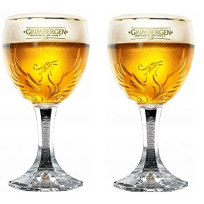 Afbeelding van Grimbergen Bierglas op Voet 330 ml 2 stuks