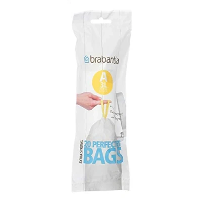 Afbeelding van Afvalzak 3 liter met trekbandsluiting (A), Brabantia
