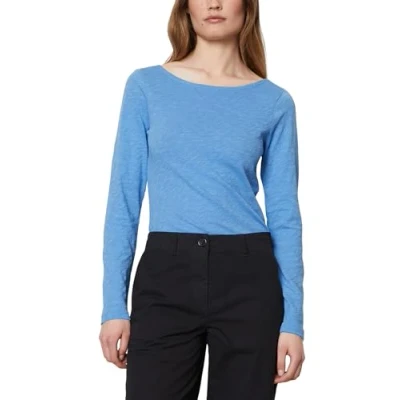 Afbeelding van Marc O&#039;Polo LONG Sleeve BOAT NECK Longsleeve, Dames, Maat: XXS, Shiny sky