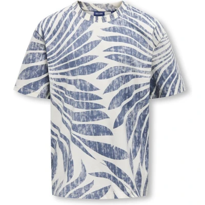 Afbeelding van ONLY&amp;SONS OSJZEKE LIFE RLX WASHED SS AOP TEE JRS Jongens T shirts