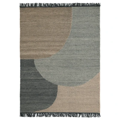 Afbeelding van Linie Design Eik wollen vloerkleed 170x240 cm Charcoal