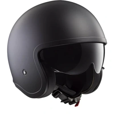 Afbeelding van LS2 helm Spitfire OF599 matt black Maat XS