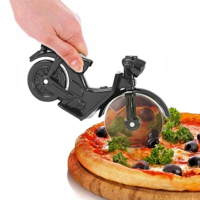 Afbeelding van Invotis Pizzasnijder Scooter Zwart 18x12cm Nice thingZ