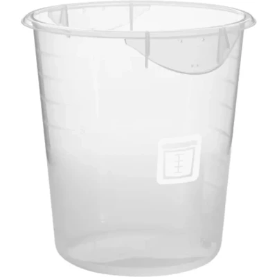 Afbeelding van Ronde opslagcontainer 7,6 ltr, Rubbermaid, model: VB 232578, 12 stuks per verpakking, transparant