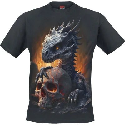 Afbeelding van Spiral Hatchling Heren T shirt L Zwart