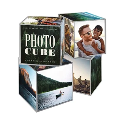 Afbeelding van MCS Kunststof 6 zijdige fotokubus, helder, set van 4