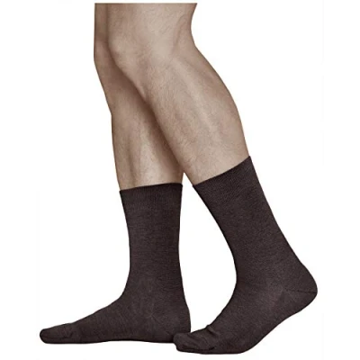 Afbeelding van VITSOCKS Merino Wol Sokken Heren Warm Dun Zacht Ademend (3 PAAR) Business Wintersokken, bruin, 39 41