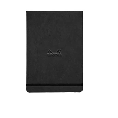 Afbeelding van Rhodia 118349C Notitieboek Webnotepad DIN A5, 96 vellen afneembaar gelinieerd 90 g, 1 stuk, zwart