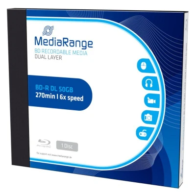Afbeelding van MediaRange BD R Dual Layer 50GB 6 voudige schrijfsnelheid, enkele juwelendoos