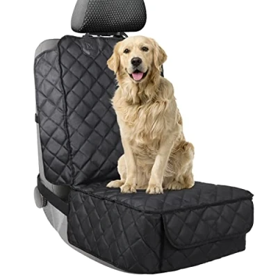 Afbeelding van Autovoorstoelhoes voor honden, gewatteerde grond en duurzame hondenstoelhoes, autostoelhoes huisdieren, all dubbele waterdichte hondenstoelhoes (auto, vrachtwagen, SUV) (front dog car seat)
