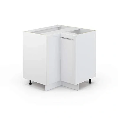 Afbeelding van Vicco Hoekkast &quot;Fame Line&quot;, Wit Hoogglans/Wit, 80.5 cm zonder werkblad