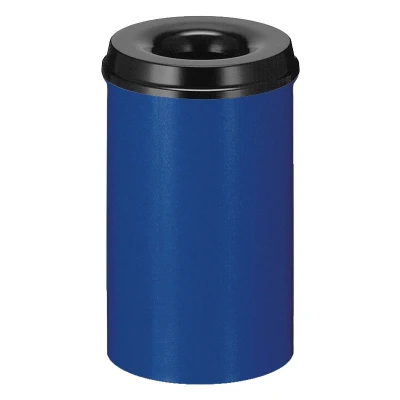 Afbeelding van Vlamdovende papierbak 20 ltr blauw/ Zwart