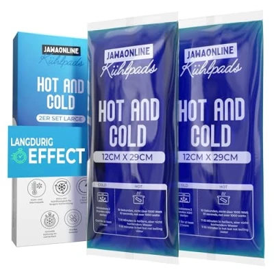 Afbeelding van JAWA Koelpads, gel, 12 x 29 cm, herbruikbaar koelkompres, koelpack met direct effect, flexibel, koud warm kompres, premium Coolpack koelkussen, veelzijdig inzetbaar