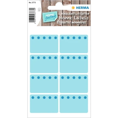 Afbeelding van Etiket HERMA 3773 26x40mm diepvries blauw 48 stuks Blister a 6 vel 10