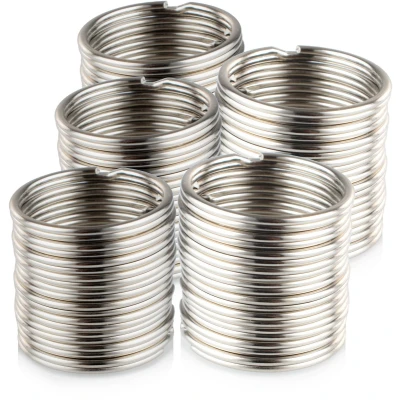 Afbeelding van Sleutelringen 30 mm Ringen Sleutelhanger 20 Stuks Zilver