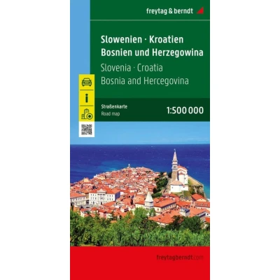 Afbeelding van Slowenien Kroatien Bosnien Herzegowina 1:500 000 2024: AK 7002 23